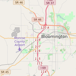 bloomington in zip code map Bloomington Indiana Zip Code Map Updated August 2020 bloomington in zip code map